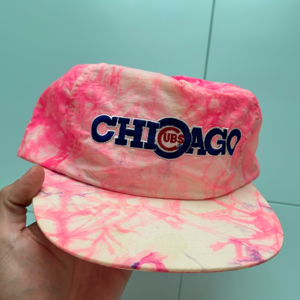 Chicago Cubs RARE Tie Dye Pink Hat